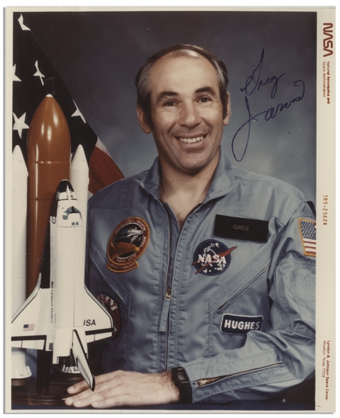Challenger Astronaut Greg Jarvis Signed 8'' x 10'' Photo -- With Steve Zarelli COA